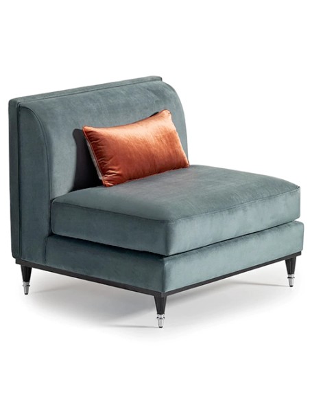 modern azure grey sofa chair