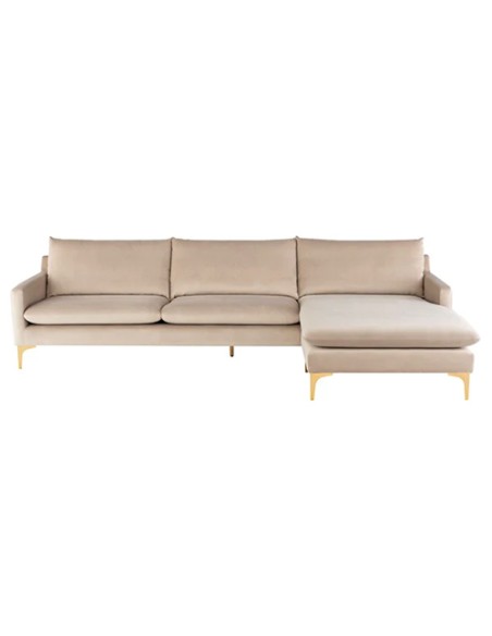 beige sectional modern couch