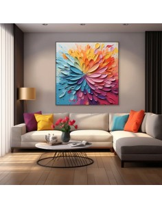 Colorful Flower Abstract Wall Painting 2