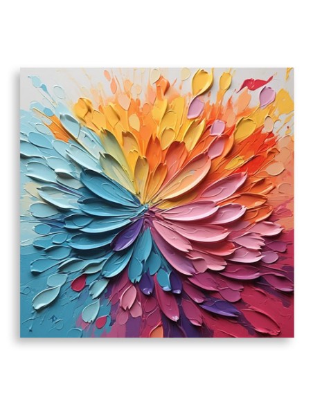 Colorful Flower Abstract Wall Painting
