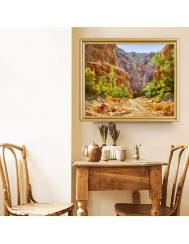 Painting Canvas "Nature of Bojnourd" Wall Art