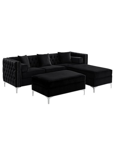 black modern sectional sofa set for sale in Ontario