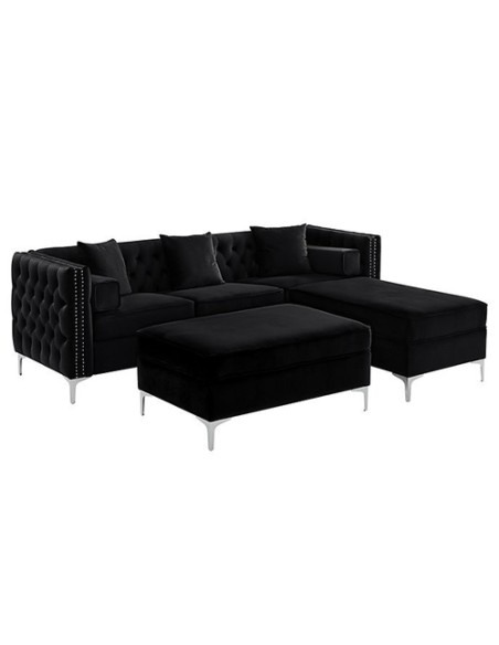 black modern sectional sofa set for sale in Ontario