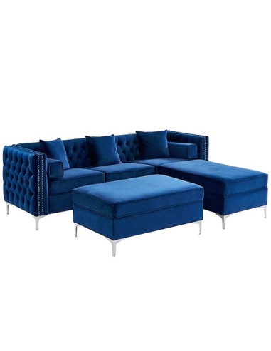 blue modern sectional sofa set for sale in Ontario