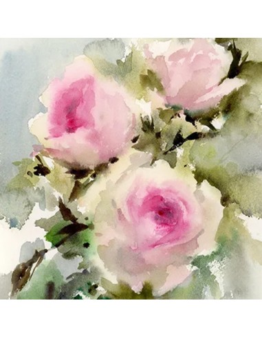 Pink Flowers Abstract Wall Art AG-2163