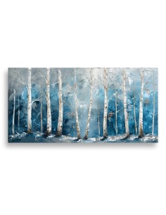 White Tree Abstract Wall Painting