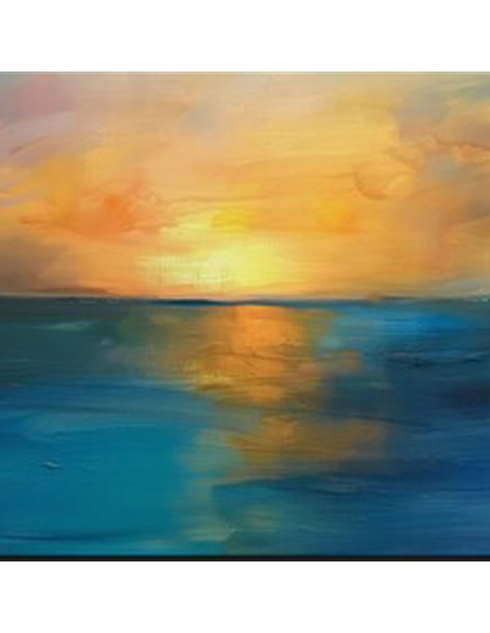 Sunset Horizon Scene Abstract Wall Painting AG-2174 Sunset Horizon Scene Abstract Wall Painting AG-2174