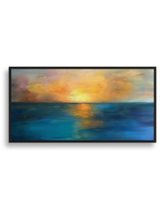 Sunset Horizon Scene Abstract Wall Painting