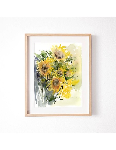 Sunflower Abstract Wall Painting AG-2184
