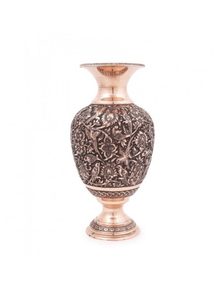 Persian Hand Engraved Vase HC-41 fv Persian Hand Engraved Vase HC-41 fv