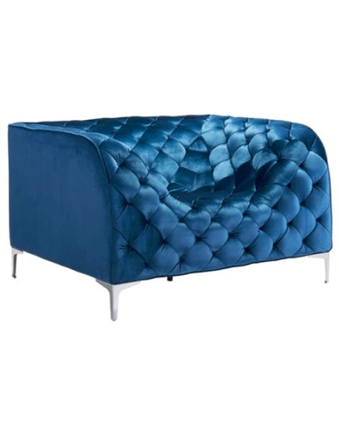 modern single sofa chair - blue