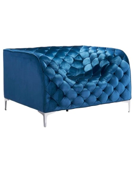modern single sofa chair - blue