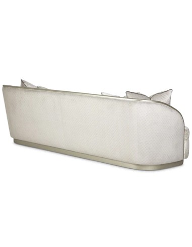 modern sofa in silver - backward