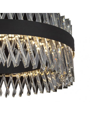 Black Chandelier In A Modern Style - details