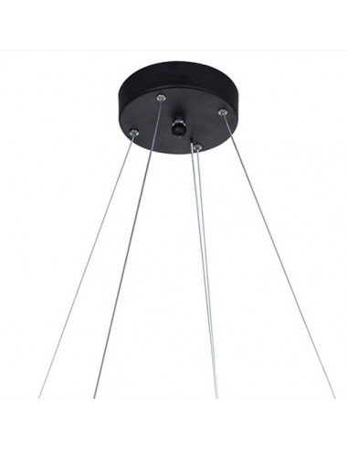 Black Chandelier In A Modern Style - canopy