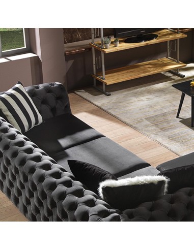 black corner sofa