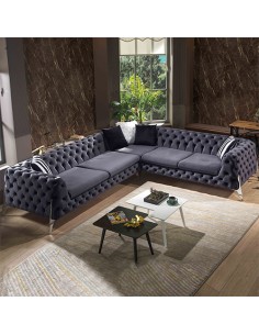 dark grey corner sofa