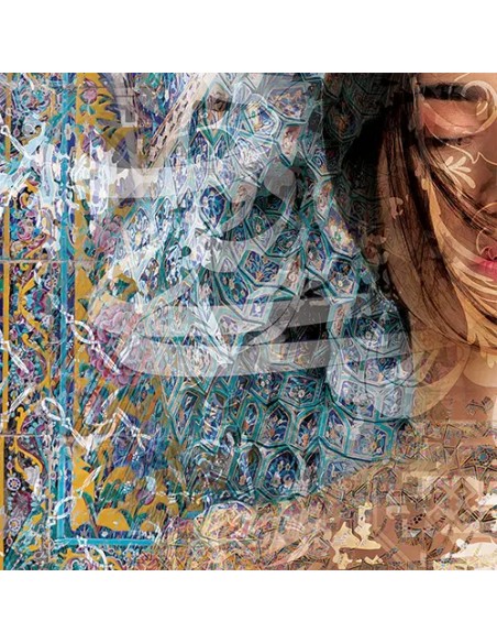 Calligraphy Painting Woman Face AG-2219