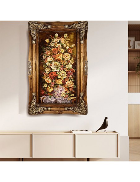 Hand-Woven Pictorial Carpet "White Vase" Wall Art Hand-Woven Pictorial Carpet "White Vase" Wall Art