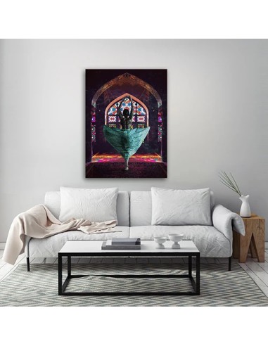 Persian Woman Calligraphy Painting in Decor
