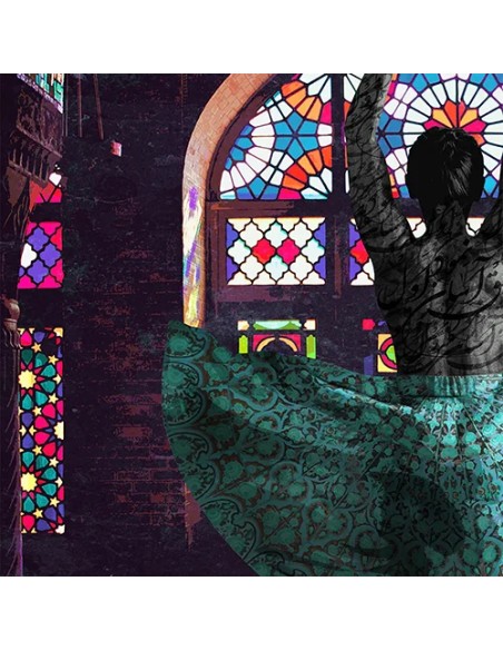 Persian Woman Calligraphy Painting AG-2234