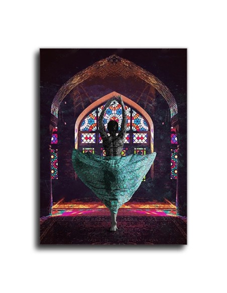 Persian Woman Calligraphy Painting