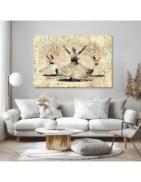 Sufi Dance Calligraphy Painting in Decor