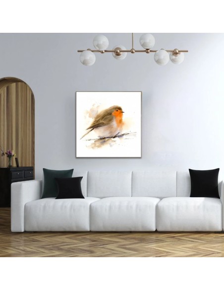 Robin Bird Canvas Painting in Decor Robin Bird Canvas Painting in Decor