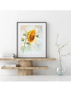 Sunflower Watercolor Painting AG-2303 2