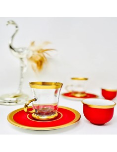 Red and Gold Tea Set 2