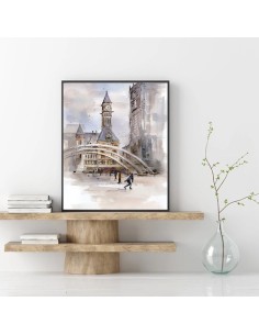 Canvas Painting of People in Toronto AG-2306 2