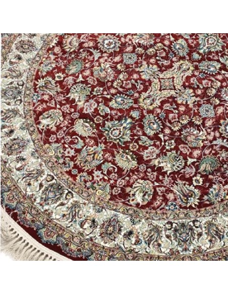 red-round-rug