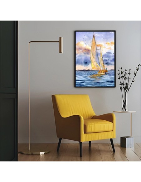 Landscape Watercolor Painting in Decor