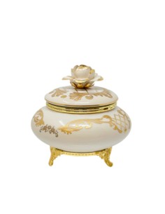 Decorative Bowl | White & Gold Bowl available in Canada