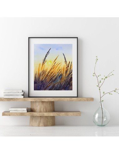 Wheat Landscape Wall Painting in Decor
