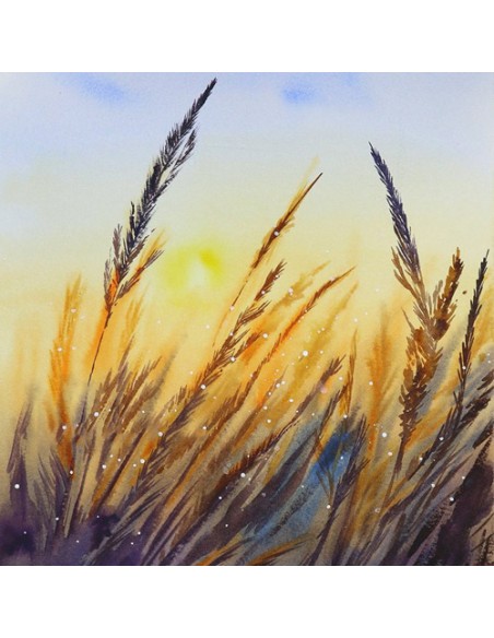 Wheat Landscape Wall Painting AG-2334