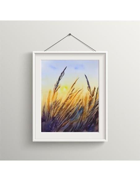 Wheat Landscape Wall Painting