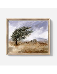 Farm Landscape Canvas Painting