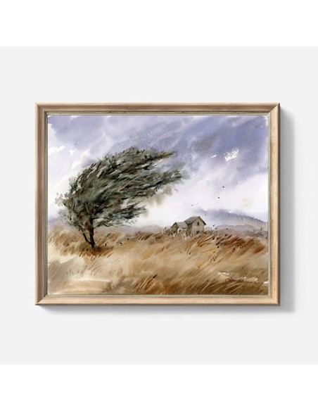 Farm Landscape Canvas Painting