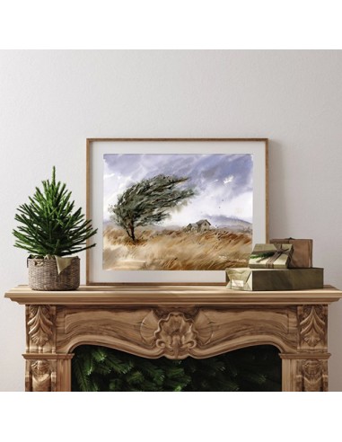 Farm Landscape Canvas Painting in Decor
