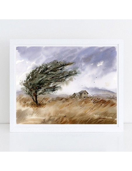 Farm Landscape Canvas Painting AG-2336