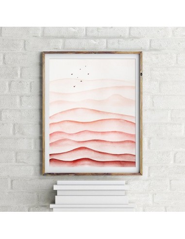 Abstract Mountains Painting in Decor
