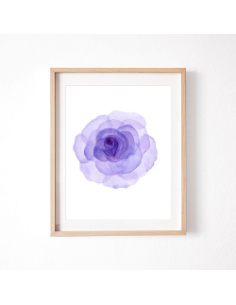 Purple Rose Canvas Painting AG-2376