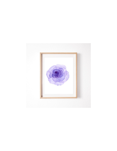 Purple Rose Canvas Painting AG-2376