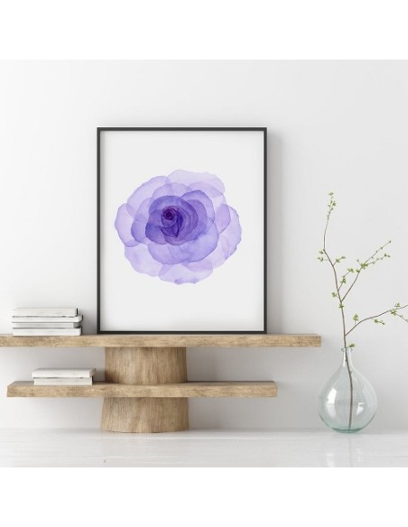 Purple Rose Canvas Painting