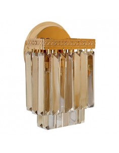 Golden Wall Light With Crystals 2