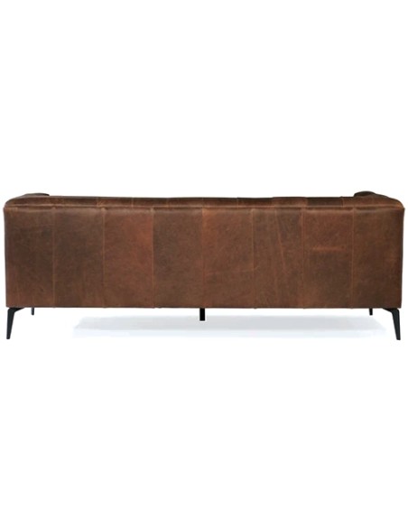 brown aniline leather sofa