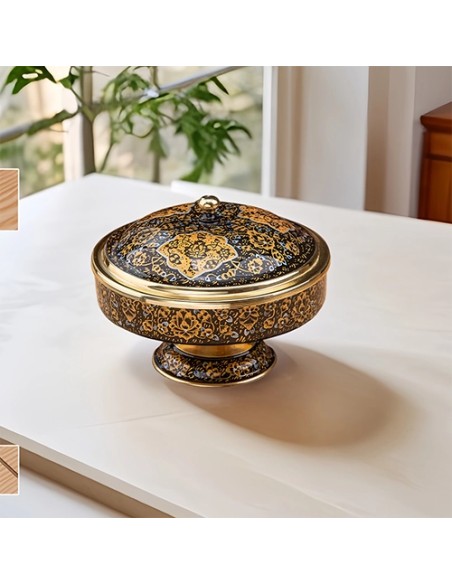 Hand-Painted Modern Meenakari Candy Bowl HC-1123