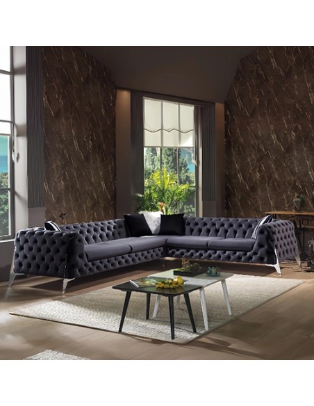 Black-Corner-Sofa-in-Modern-Style