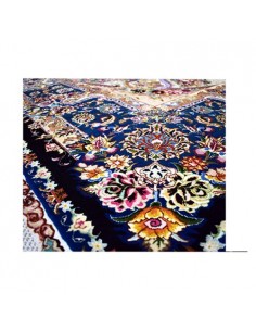 A pair of Tabriz Salari hand-woven silk carpets Rc-102 full view 2